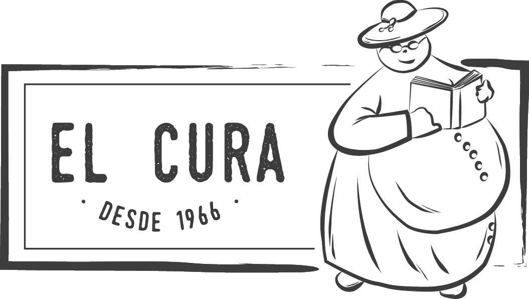 Logotipo de El Cura: el cura leyendo, desde 1966